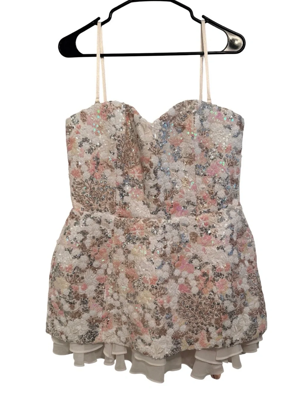 Oh Polly | Dresses | New Oh Polly Eliselle Floral Sequin Embellished  Strapless Corset Mini Dress | Poshmark